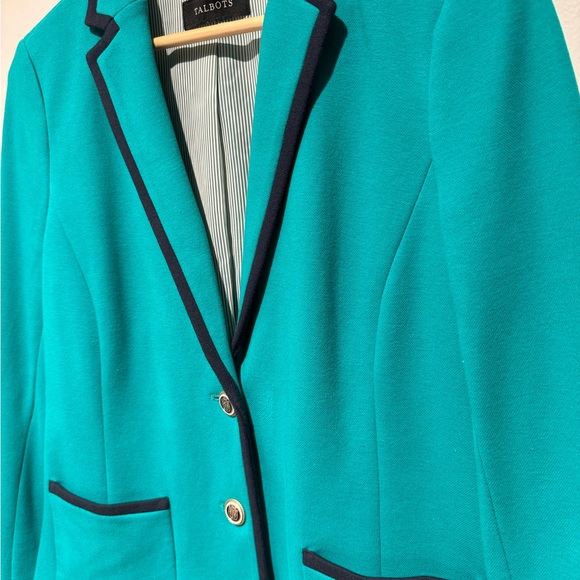 Vintage Talbots Teal Aberdeen Blazer Size Small - Picture 3 of 5